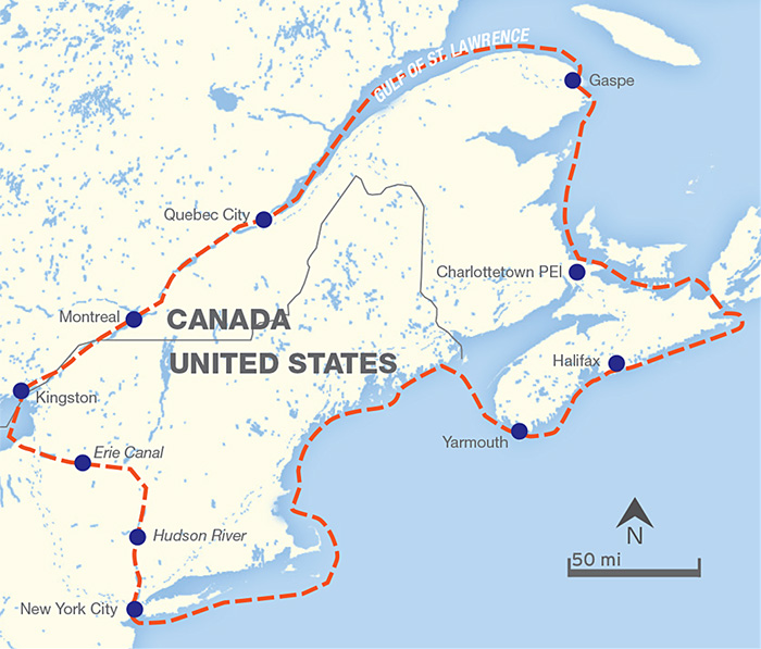 Down East Mini Loop Map