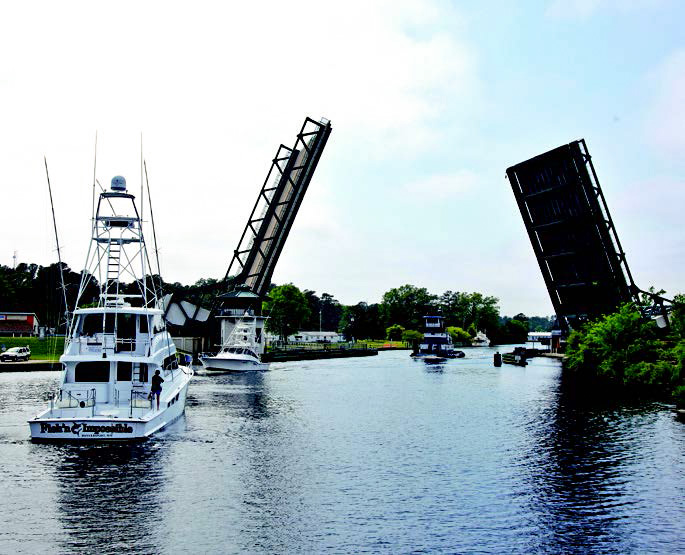 Boat Entering Great Bridge Lock