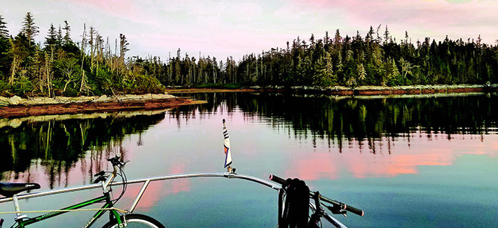 Looking Out At Lake From Boat
