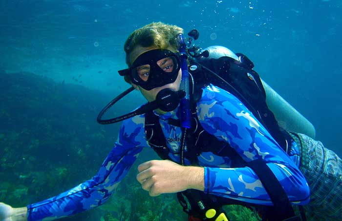 Sea Scout scuba diving