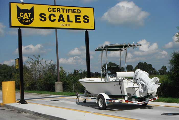 Tongue weight truck scale