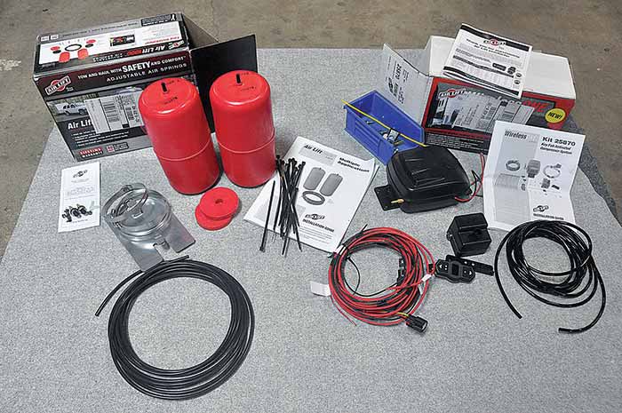 Air Lift kit contents