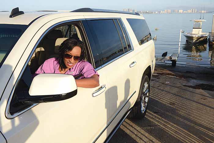 Waiting to load the boat on the trailer