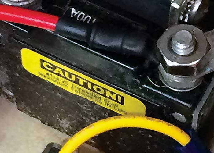 Ring terminal connection