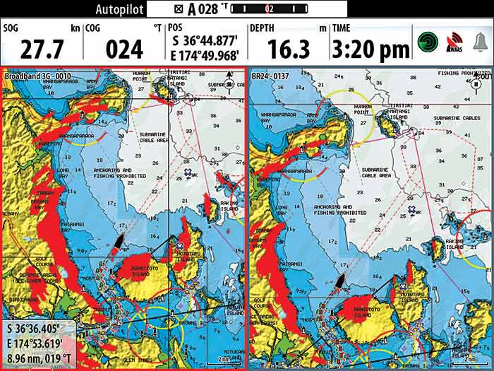 Broadband radar overlay