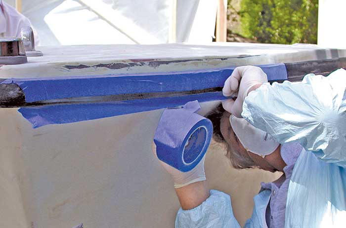 Seacraft masking off