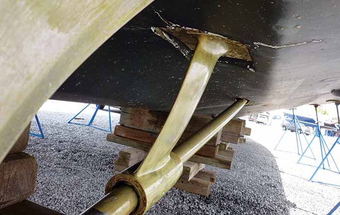 Fractured hull damage