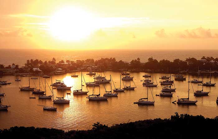 Anchorage in the Bahamas