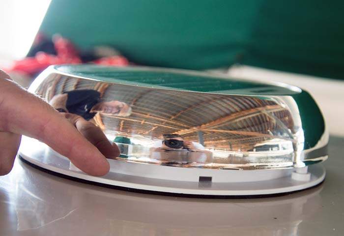 Completed solar vent