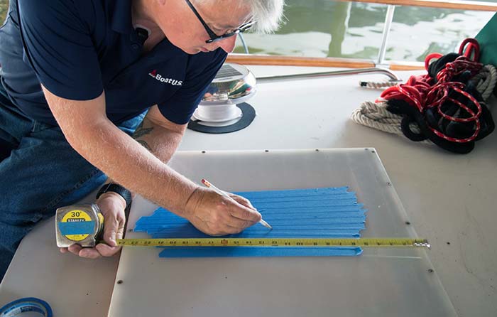 Marking the center point