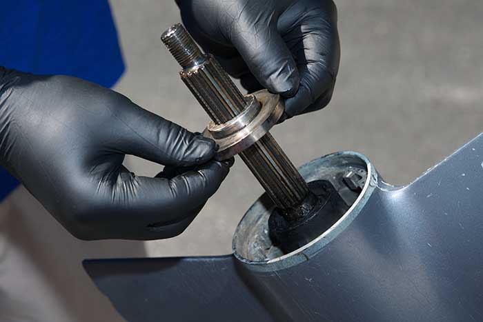 Removing thruster washer