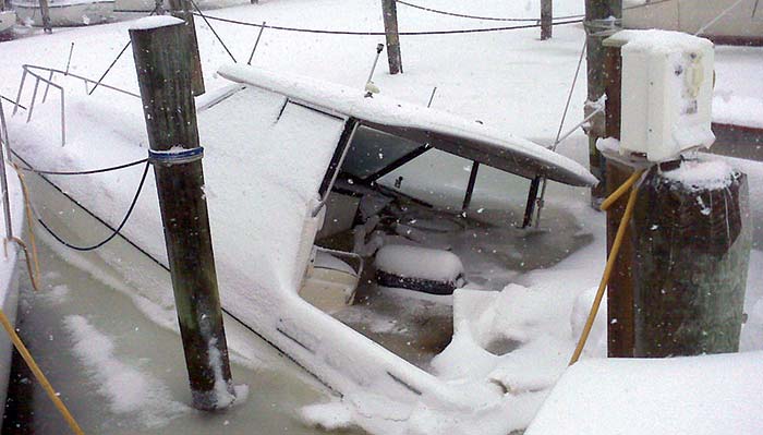 Snow and ice accumulation in the cockpit