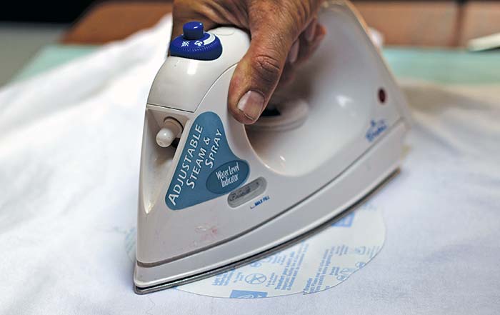 Ironing on graphic