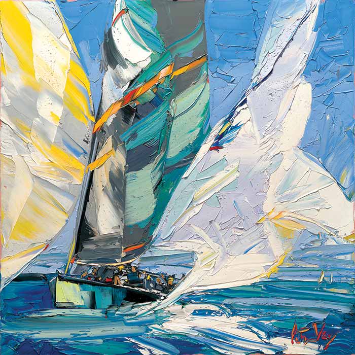 Sailing painting