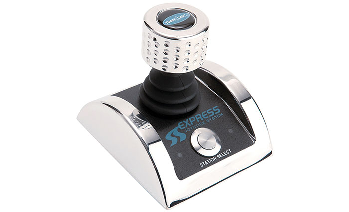 Express Joystick closeup of product on white background