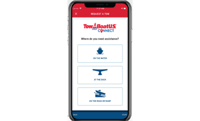 Mobile device showcasing BOATU.S. app